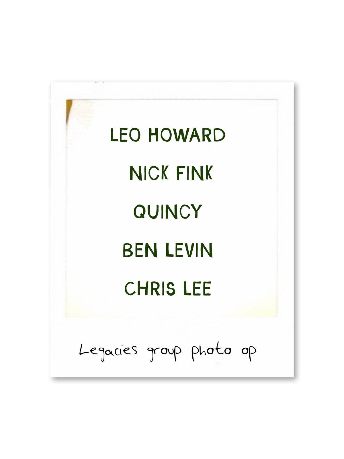 VERY MERRY LEGACIES GROUP PHOTO OP